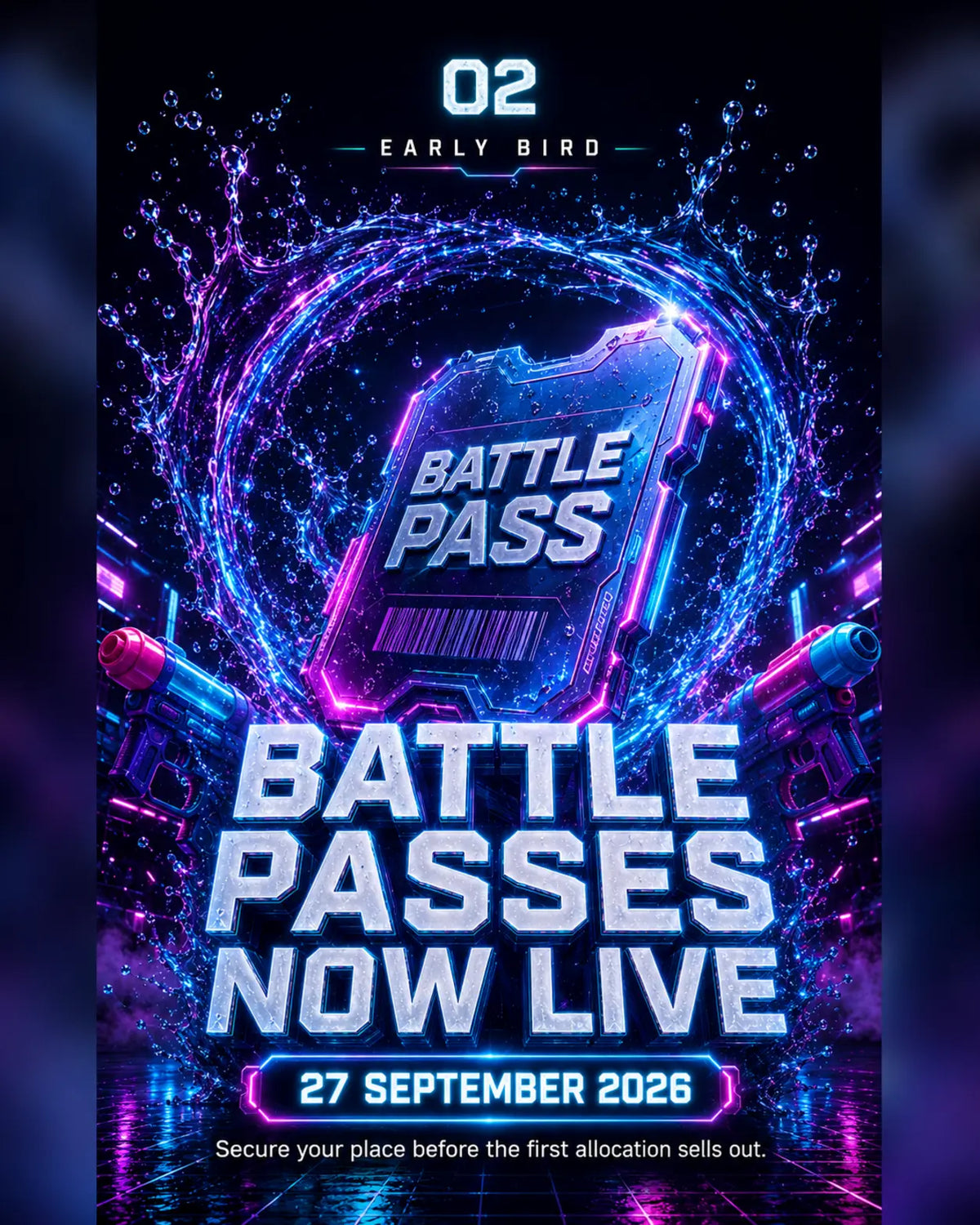 Neon Battle Royale Early Bird Battle Passes – 27 September 2026